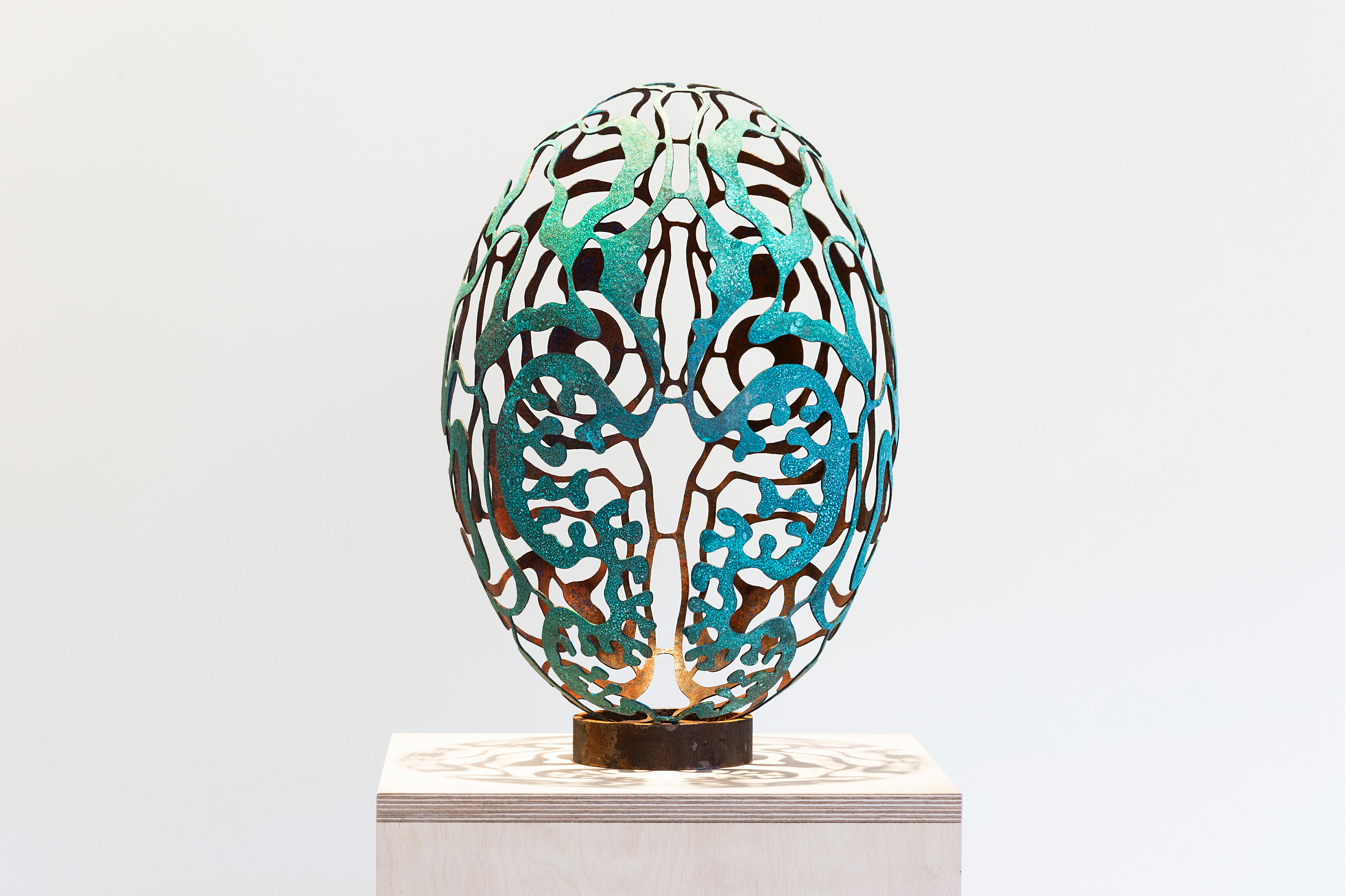 Egg blå-rød
